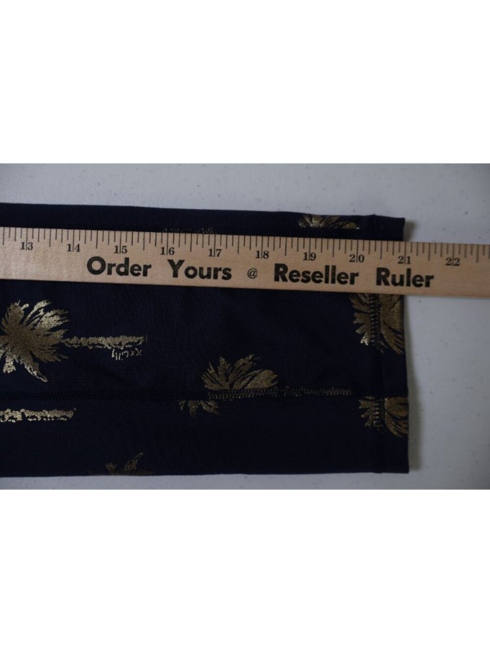 LILLY PULITZER Weekender Crop Leggings True Navy Sunset Safari Palms Size Small - Picture 10 of 11